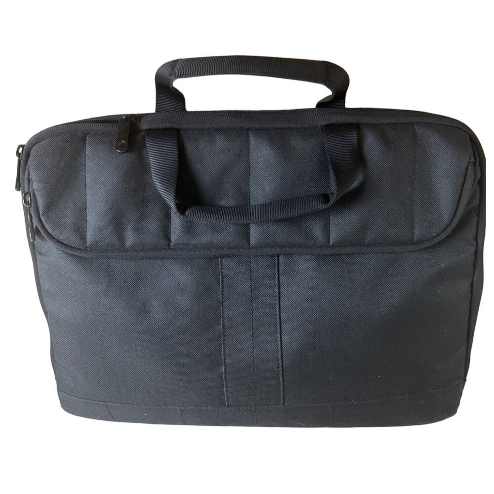 Unbranded Laptop, travel, work Bag With Handles & Zipper Closure Black Large